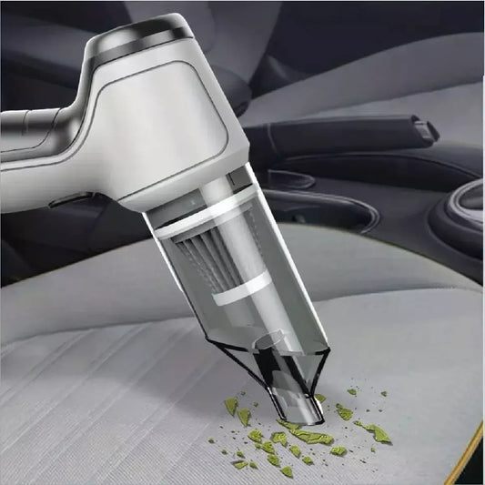 مكنسة كهربائية محمولة بدون سلك للسيارة – قوية، خفيفة وقابلة للشحن عبر USB