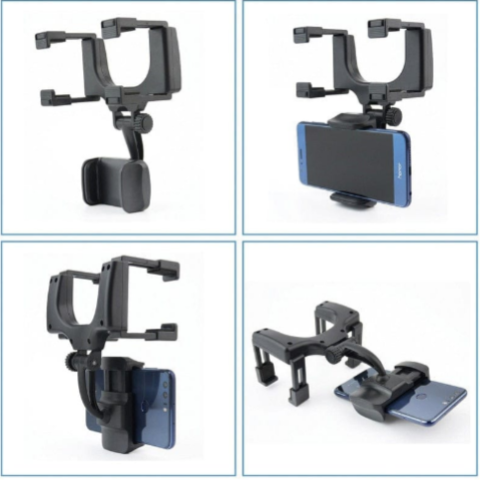 Suport Telefon pentru Oglindă – Conducere Mâini Libere și Securizată