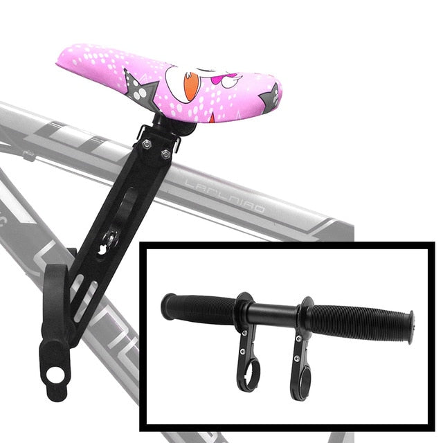 Predné detské sedadlo na bicykel s oporou