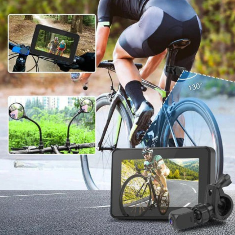 Specchio Retrovisore Digitale Per Bicicletta — Sicurezza Rafforzata In Circolazione