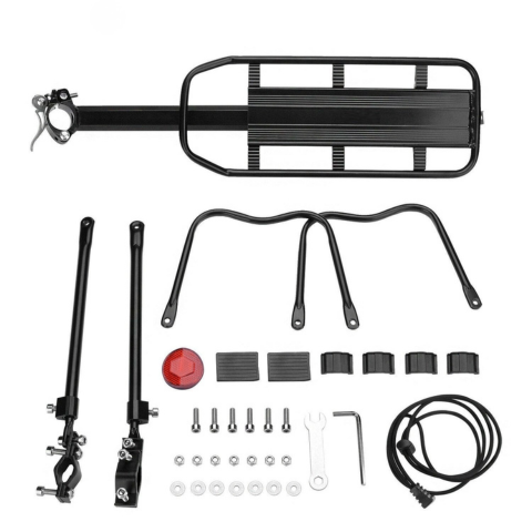 حامل الأمتعة الخلفي للدراجات الهوائية - متين وسعة تحميل عالية