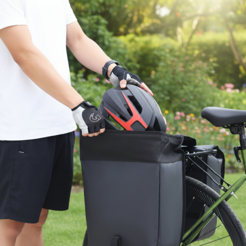 Bolsa Doble de Bicicleta Impermeable — Gran Capacidad 10L