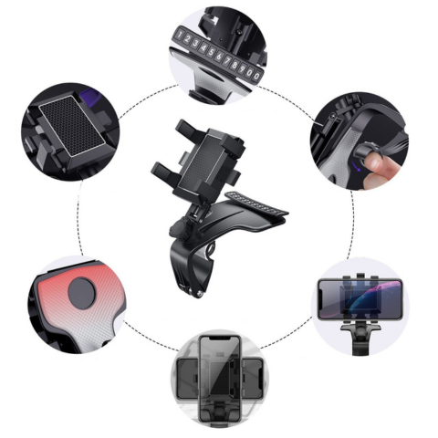 Podpora Telefonu do Auta — Protiskluzový a Zabezpečený