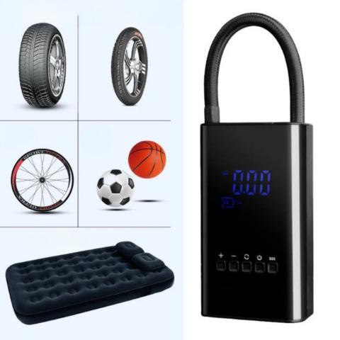 Mini Compressore Portatile – Display LED e Pressione Regolabile