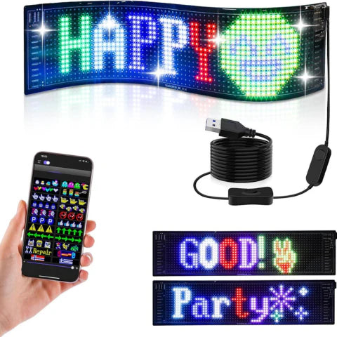 Panou LED Programabil Pentru Mașină — Comunicare & Stil Modern
