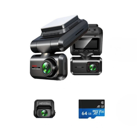 Dashcam Autó Ultra HD — Kettős és Háromszoros Biztonsági Kamera