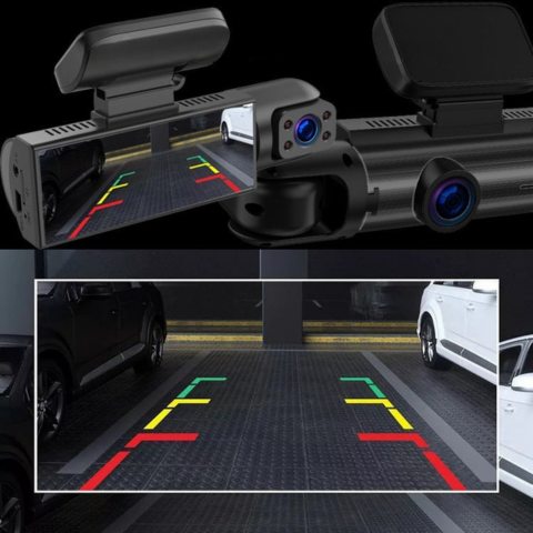 Palubní kamera do auta — Dvojitá přední kamera pro optimální bezpečnost