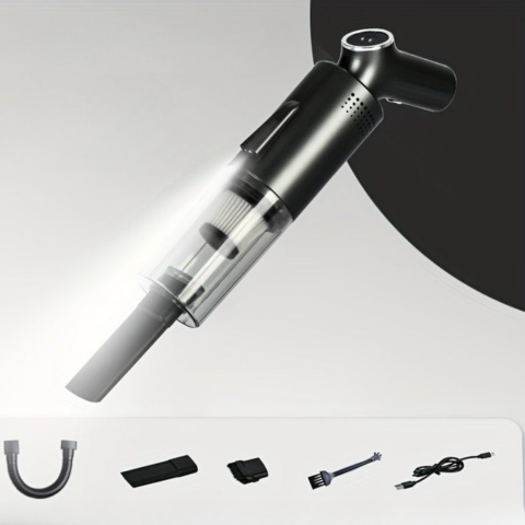 Kabelloser Auto-Staubsauger — Digitale Anzeige und Echtzeit-Tracking