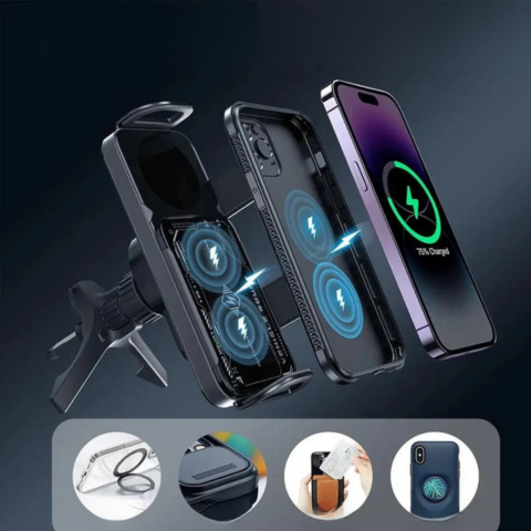 Mobiltelefon mágneses tartó — Gyors és biztonságos rögzítés