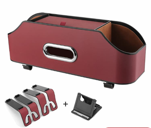 Support Organizzatore Auto – Con Distributore Di Fazzoletti Integrato