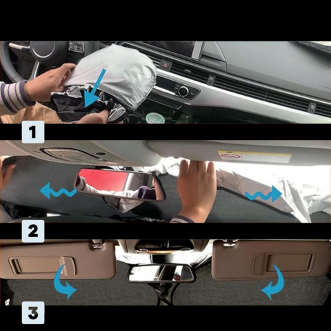 Ochrana proti slunci pro čelní sklo | Proti teplu a UV