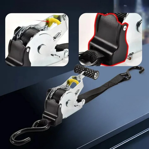 Curea cu clichet retractabil pentru mașină — Siguranță și fixare simplificată 