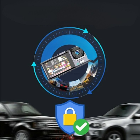 Dashcam Mașină Față și Interior – Înregistrare de Înaltă Definitie 