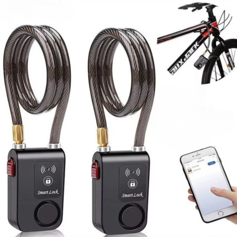 Antivol Intelligent Pour Vélo Avec Alarme 110dB Et Contrôle Via Application — Protection Fiable Et Moderne