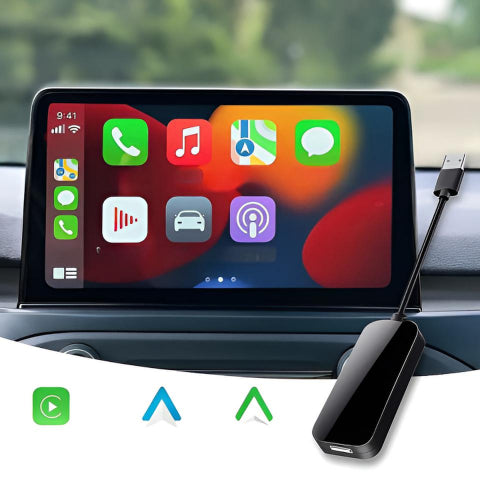 Univerzální bezdrátový automobilový adaptér — snadné použití CarPlay a Android Auto 
