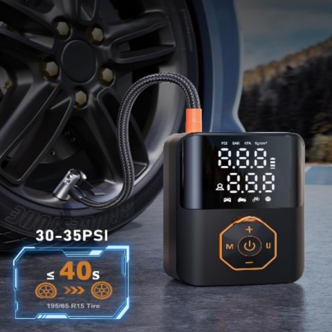 Portable Air Compressor — Fast and Powerful Cordless Inflator 