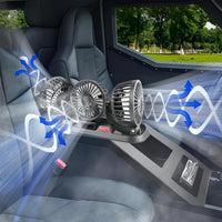 Mini Fläkt med Tre Huvuden – Optimal Fräschör i Bilen 