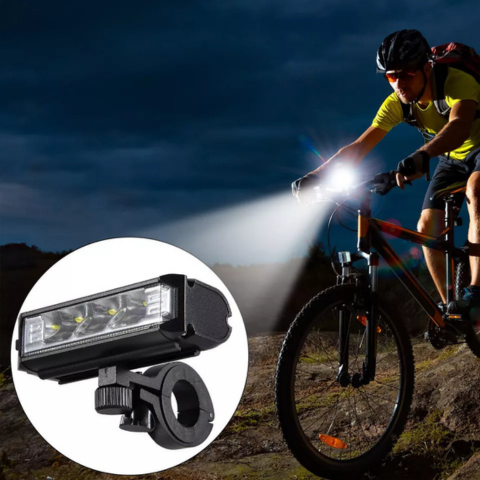 Dobíjecí cyklistická lampa – vodotěsná a ultra jasná 