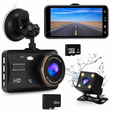 Elülső és hátsó dashcam — Tiszta és pontos felvételek 