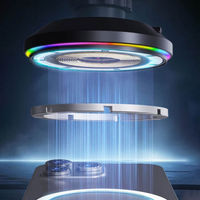 Suport Telefon Mașină – Încărcare Fără Fir și Iluminare LED 