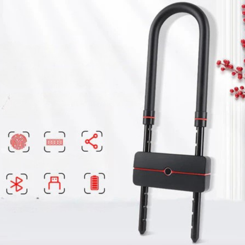 Zabezpieczenie rowerowe Bluetooth i odcisk palca 