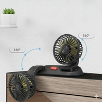 Kétfejű automatikus ventilátor - USB vagy szivargyújtó tápegység