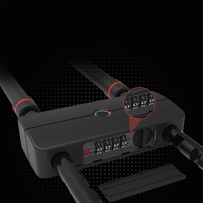 Zabezpieczenie rowerowe Bluetooth i odcisk palca 