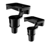 Autós tároló támogatás – Beépített tálca és pohártartó 